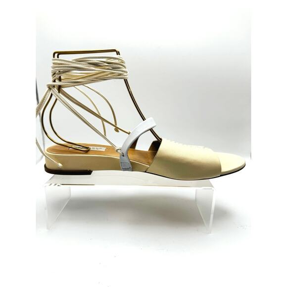 GABRIELA HEARST cream neutral Tara Strappy Low-Heel Sandals size 40 - Picture 2 of 9